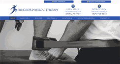 Desktop Screenshot of progressphysicaltherapy.com