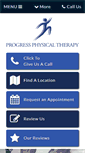 Mobile Screenshot of progressphysicaltherapy.com